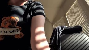 Waking you with my spraying sneezes