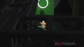 3d hot active shemale fucks a horny girlfriend on the fashion model podium