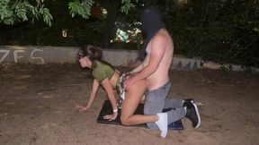 Street Carnival Gangbang Features Massive Shaft Threesome