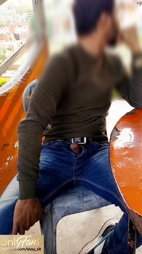 Hijabi Girl Outdoor Risky Oral Sex with Small Cock