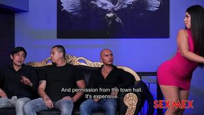 sexmex - big booty girl pays with her body . elizabeth marquez