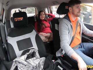 This babe's Not Wearing Any PANTS!! and Wanna BANG ME - Fake Driving School