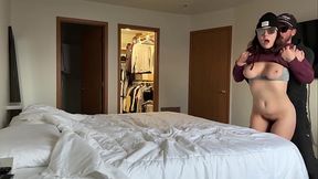 Cute Milf Ass Licking and Rough Sex After Workout