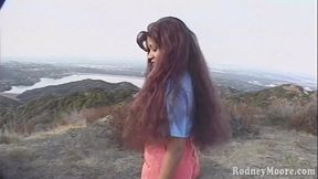 Huge facial on pretty black face vintage 90s ebony