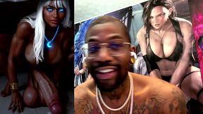 gigantic thicc dick transgender ebony girl want’s to play sexual games with you under your bed, ai generated