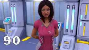 Voluptuous 3D Alien Goddess Craves Mind-Blowing Stellar Encounter Amid Nebulas