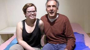 19-YO Hanni gets manhandled by older men in her first hardcore video