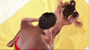 Max's Life Cap 25 - Massage to Naked Girl on the Beach and Girl Masturbating