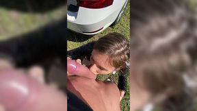 Kinky Czech couple has amazing outdoor sex filmed on a phone