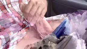 BWC Gushes Massive Cum In Car Public Stroke Frenzy
