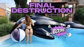 5 meter whale & anime ball destruction
