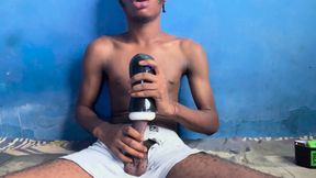 Having Best Time with My Flashlight Pussy