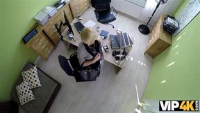 VIP4K Agent bangs tight teen pussy then he approves girls loan