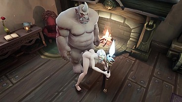 White Hair Witch has takes Ogre Dick - Warcraft Parody