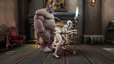 White Hair Witch has takes Ogre Dick - Warcraft Parody