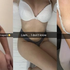 Husband Frequent Business Trips makes Lonely Wife Cheat on him on Snapchat