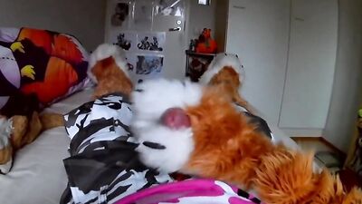 Fursuiter POV masturbating and moaning