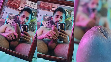 Sexy, romantic, colorful Saturday night masturbation with intense cumshots at the end