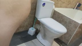 Sucking Big Cock in Bathroom