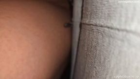 Amateur brunette slut Sophia Burns sucks dick outdoor and gets cum in her mouth - Bokep