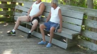 outdoors Vignettes Where older stud Bj's & gets romped By overweight