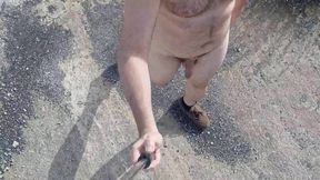 I'm all naked walking