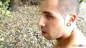 Skinny Latina stepmom Linda ass fucked by stepson outdoor
