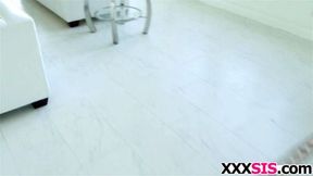Sweet setpsis Kat Arina gets pounded
