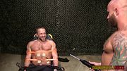 BoundMuscleJocks: Drake Takes Dirks Rough Electro And Copper Wire Shocks While Bound Tight