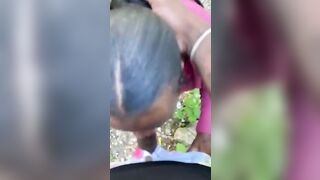 Stranger gagging getting nailed into the woods and almost get caught