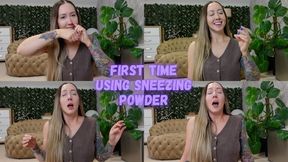 First Time Using Sneezing Powder