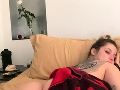 Curly Blonde Teen Records Solo Dildo Masturbation More at