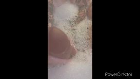 Let me jerk your cock in the bubbly tub ASMR jerk and milking from big tiddy goth