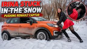 IRINA HIGH HEELS BOOTS HARD STUCK IN THE SNOW full video 16 min