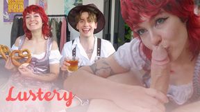 Sexy Oktoberfest Sluts Get Raunchy - Horny&#x1F975; German Lesbos Licking Each Other Dirty
