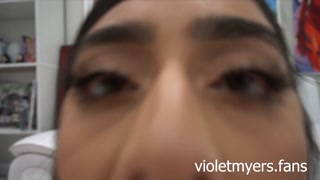 POV FUCKING VIOLET MYERS AS SHE BEGS FOR MORE