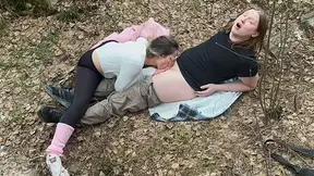 flexible girl gets fucked in public