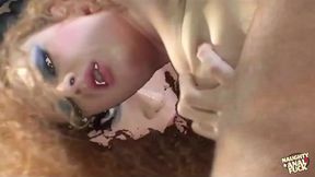 Blonde gets deepthroat and pleases two dicks with dirty talk that won't stop
