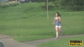 Skanky british sub hairpulled and analized