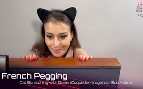 French Pegging - Femdom Cat Girl Scratching & Foot Worship