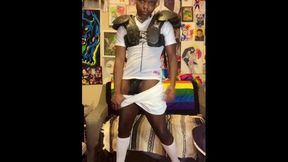 Grwm Sfw Striptease Trans Tight End/wide Receiver Takes A Knee 4 Football Coach Sports