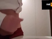 She demanded a Cumshot from me while I was at work, jerked off in office bathroom, Fab Flip