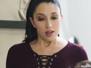 Teacher Alex Coal can't get Sophia Burns and her bf to concentrate.Time to get those hormones out so shes plan to see 'em screw and maybe join 'em