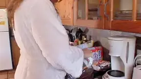 Redhaired girl makes BJ and gets toes licked