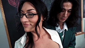 Whitney Oc sucks firm cock and gets her shaved pussy drilled in POV