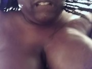 Big milf titties in the shower ebony bbw