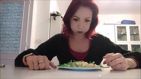 Eating my seafood...