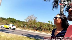 Sexdate filmed with a german woman with small natural tits