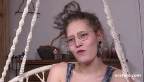 Ines B. Ties Up and Reaches Her Peak in a Solo Bondage Session
