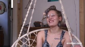Ines B. Ties Up and Reaches Her Peak in a Solo Bondage Session